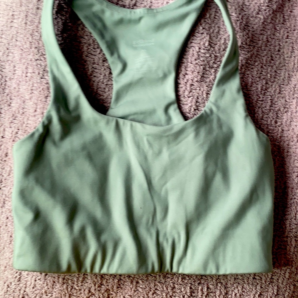 Girlfriend Collective Sage Green Sports bra